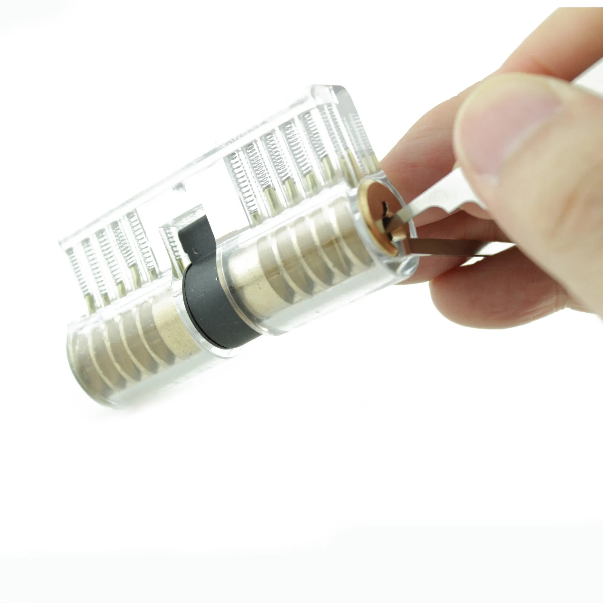 Clear Double-Sided Training Lock - Single Pin Picking Practice