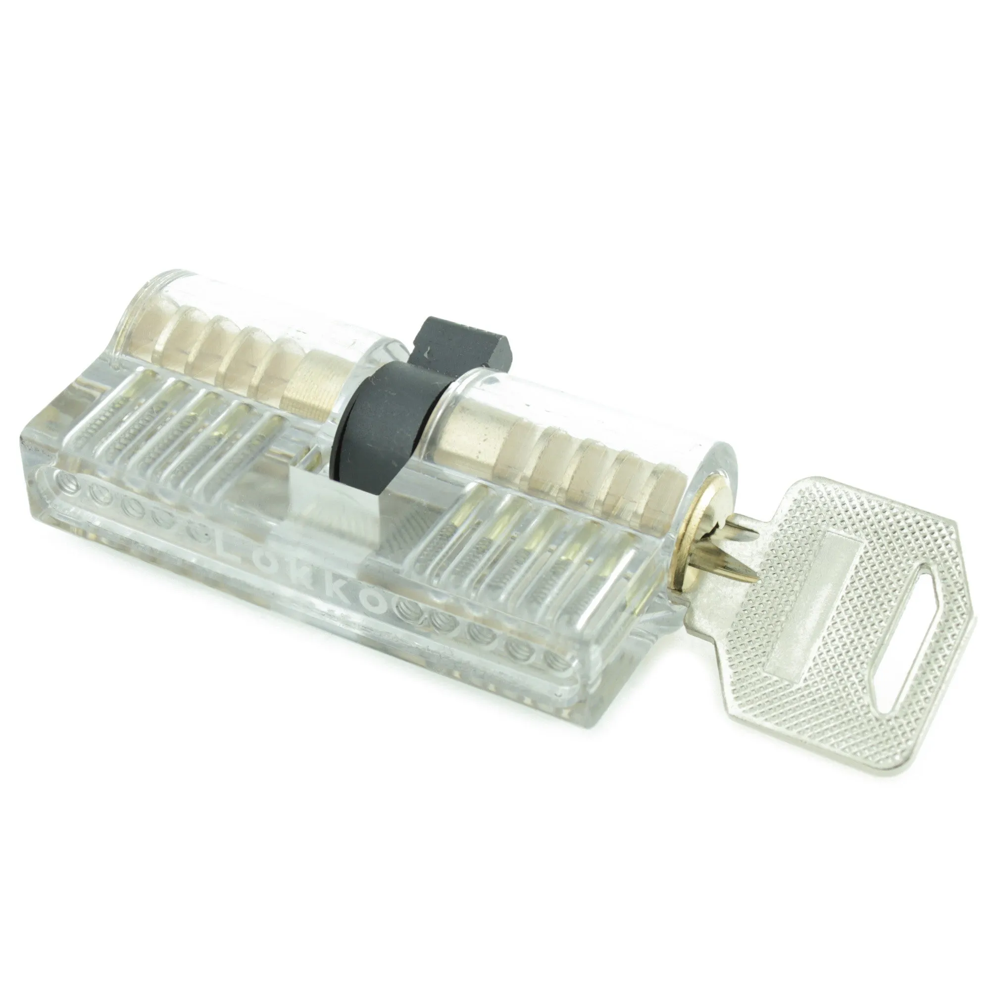 Clear Double-Sided Training Lock - Single Pin Picking Practice
