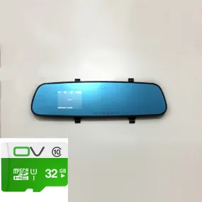 Color: Blue With 32GB, Size: 2.4inch - 1080P HD Rearview Mirror
