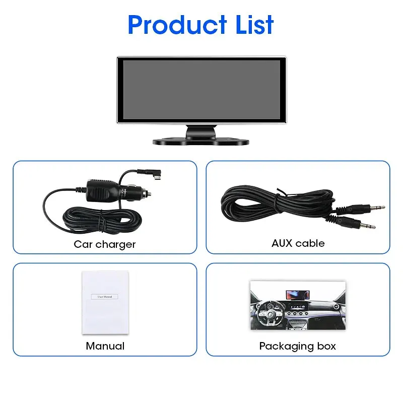 Color Name: Black, Sd Card Memory: 16g - 11.26" 4K Dash Cam Rear