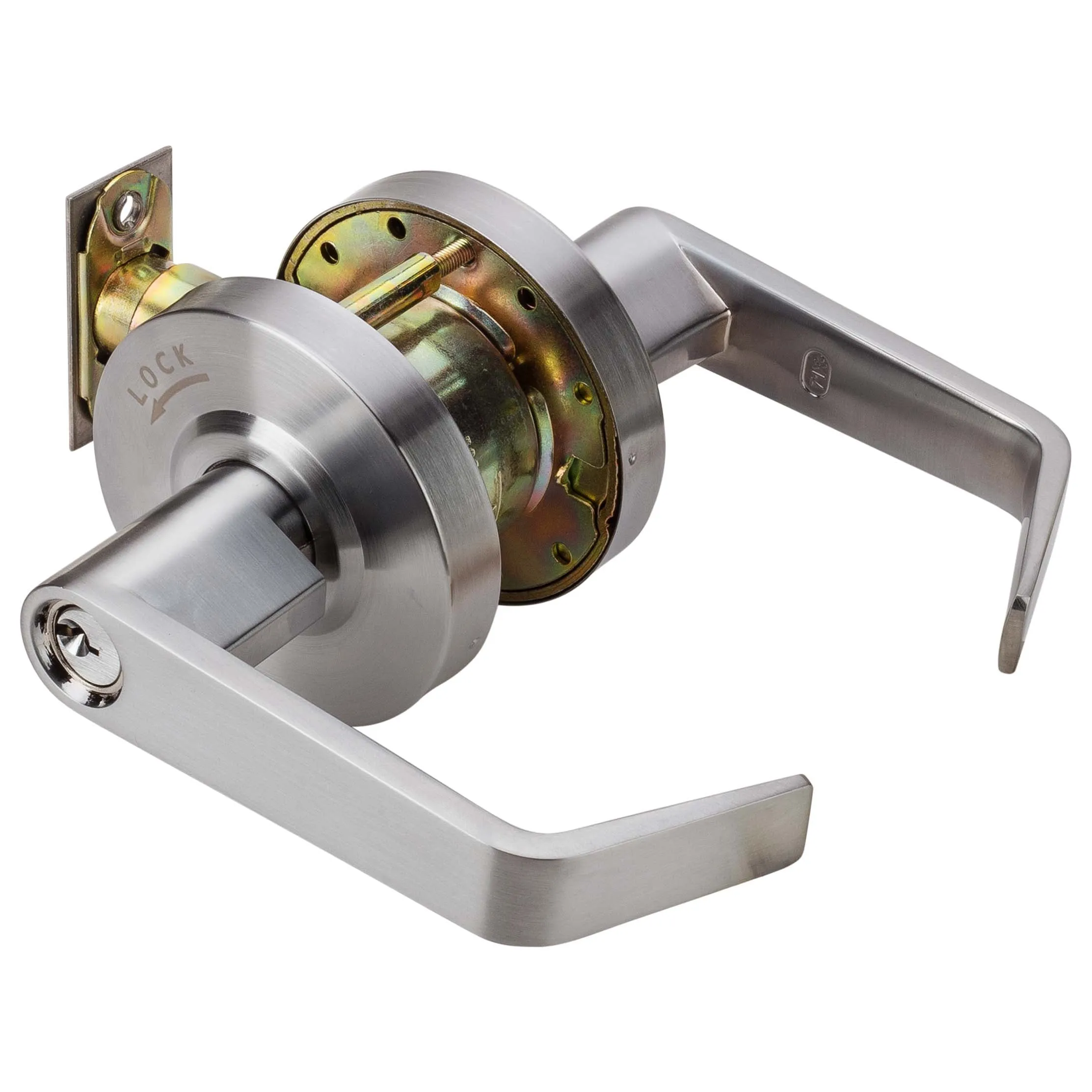 Commercial Door Lever Set Intruder Classroom / Keyed Function, UL Fire Rated, ANSI 2, Vigilant Collection