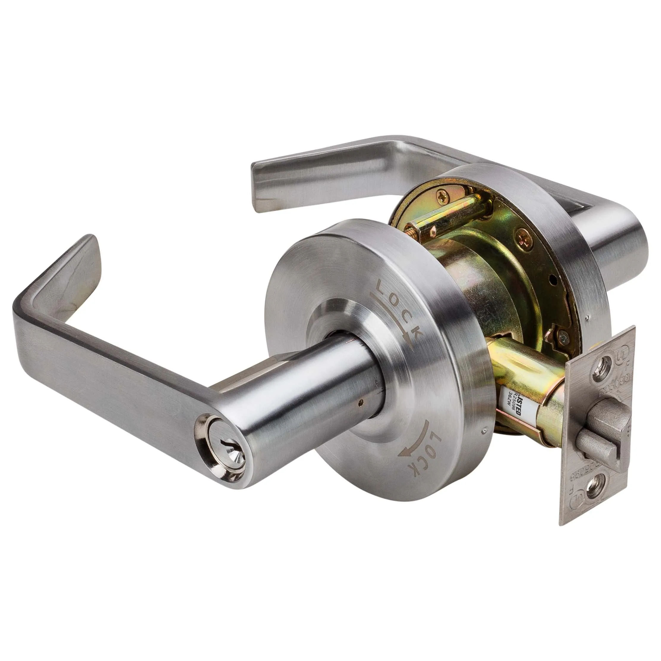 Commercial Door Lever Set Intruder Classroom / Keyed Function, UL Fire Rated, ANSI 2, Vigilant Collection