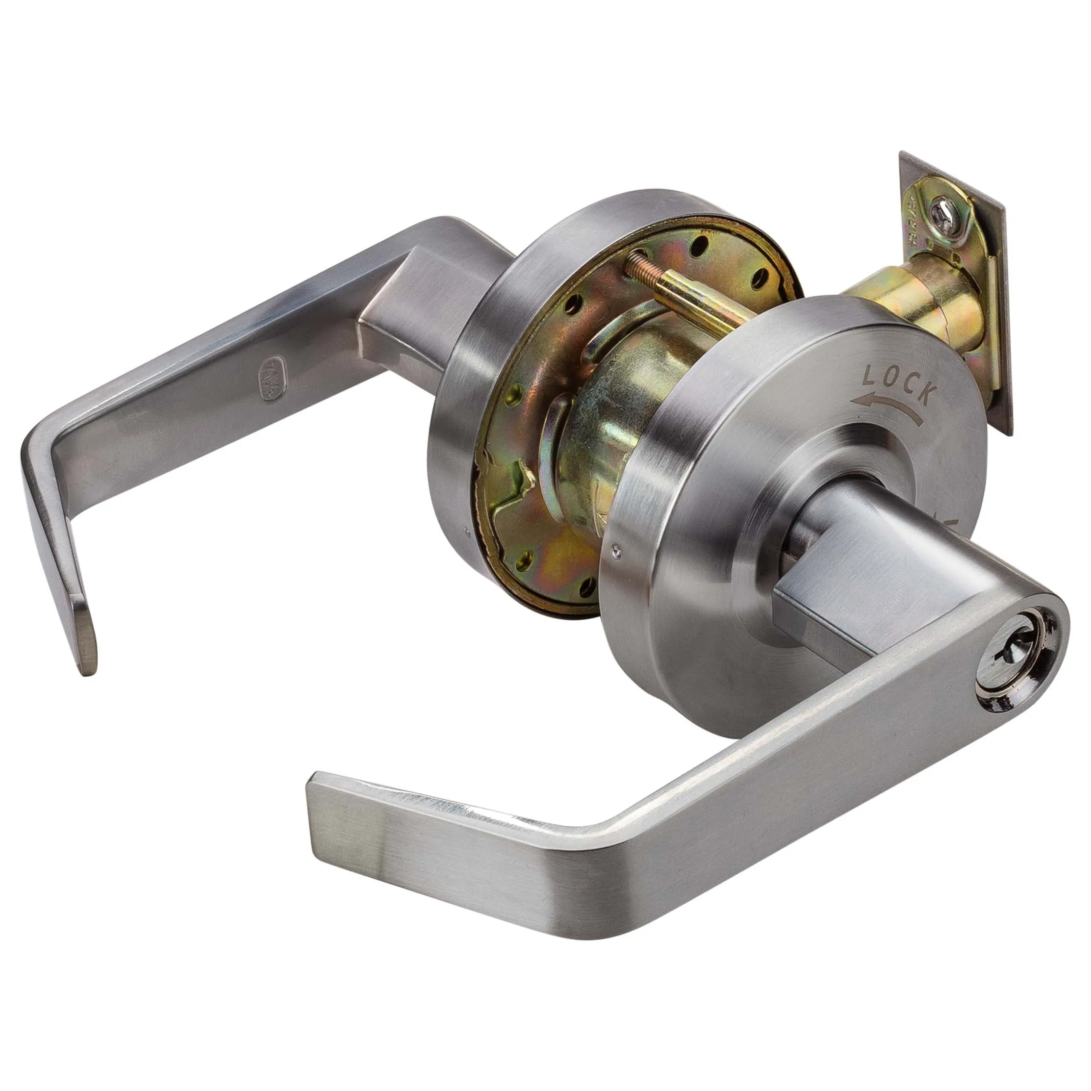 Commercial Door Lever Set Intruder Classroom / Keyed Function, UL Fire Rated, ANSI 2, Vigilant Collection