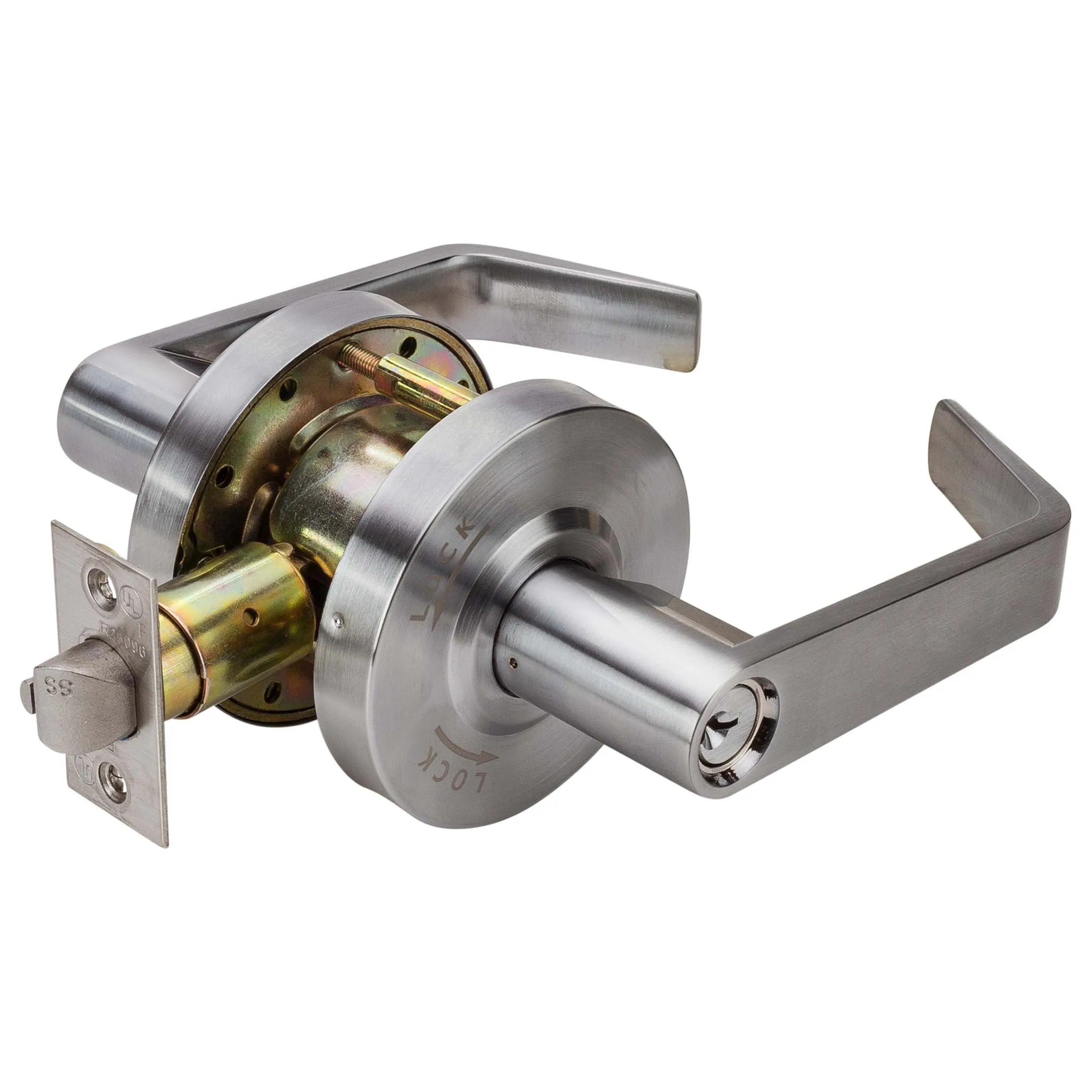 Commercial Door Lever Set Intruder Classroom / Keyed Function, UL Fire Rated, ANSI 2, Vigilant Collection