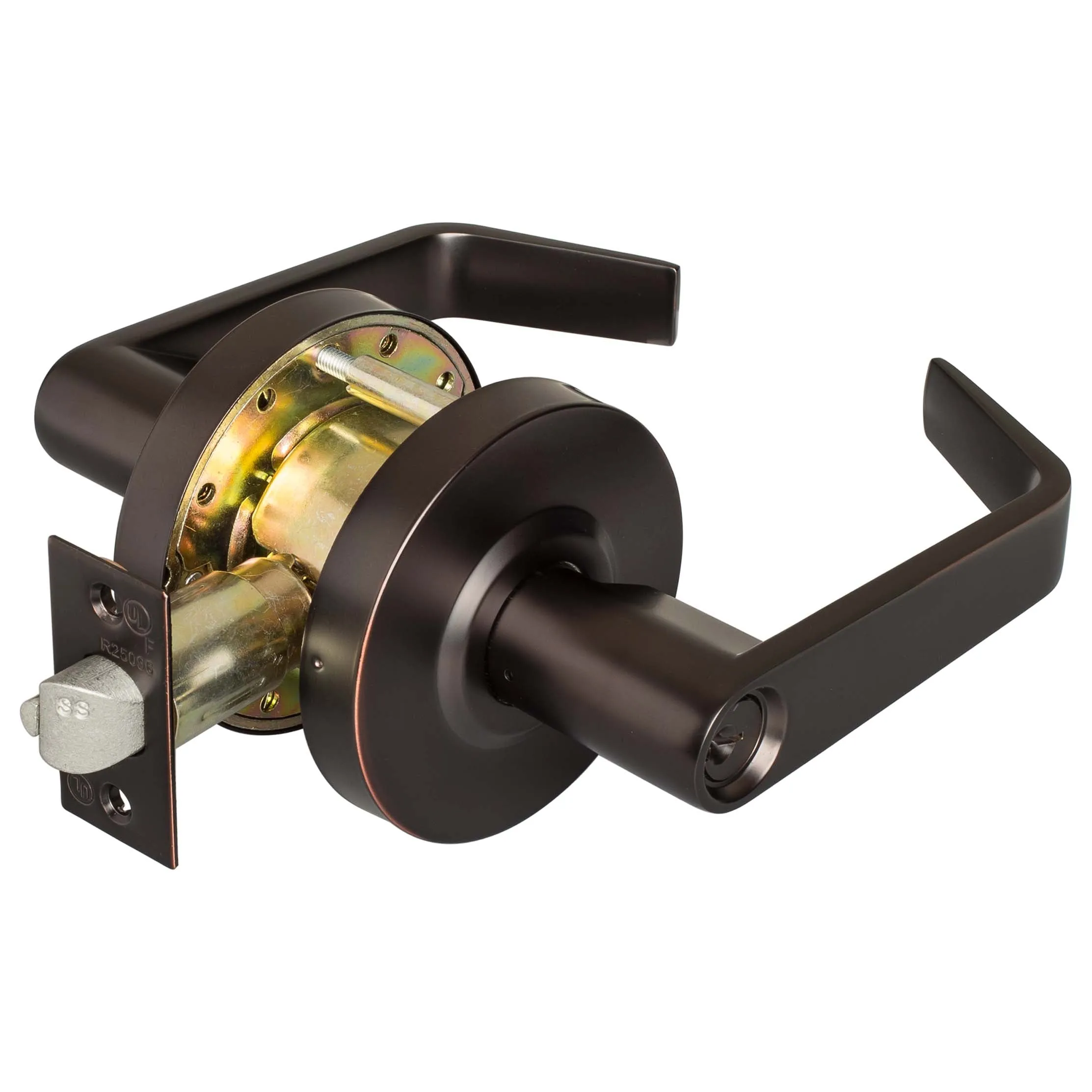 Commercial Door Lever Set Keyed / Entry Function, UL Fire Rated, ANSI 2, Vigilant Collection