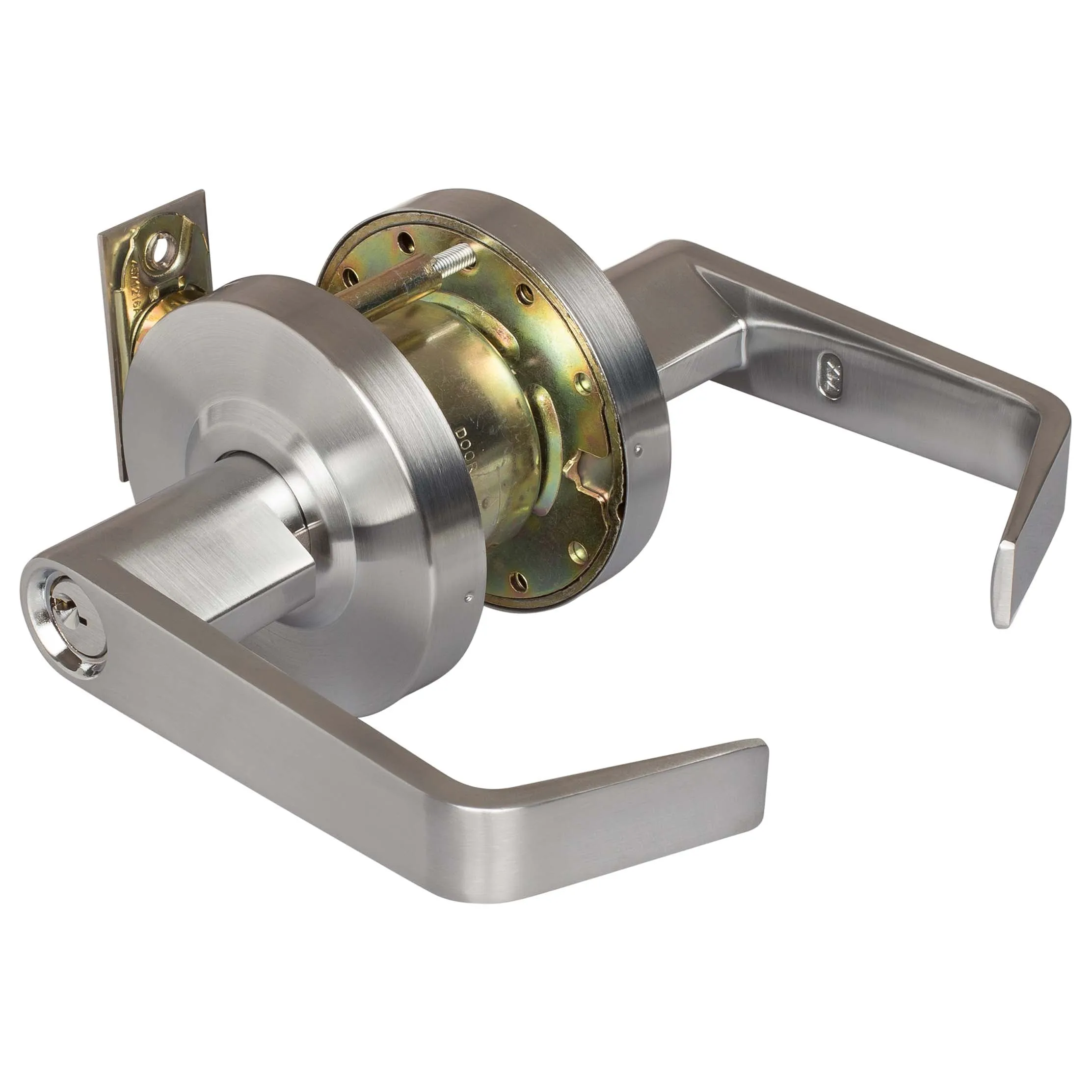 Commercial Door Lever Set Storeroom / Keyed Function, UL Fire Rated, ANSI 2, Vigilant Collection