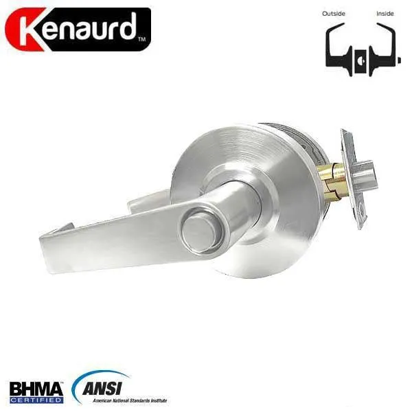 Commercial Lever Set Handle - 2-3/4” Standard Backset - Satin Chrome - Privacy - Grade 2
