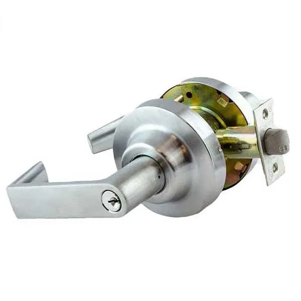 Commercial Lever Set Handle -  2-3/4” Standard Backset - Satin Chrome - Storeroom - Grade 1