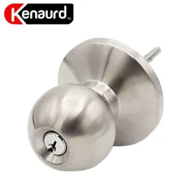 Commercial Trim Knob For Push Bar / Exit Device - 2-3/4” Standard Backset - Satin Chrome - Entrance - Grade 2