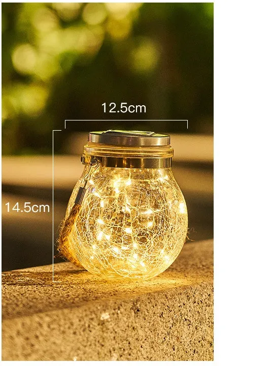Crack Ball Glass Jar Light