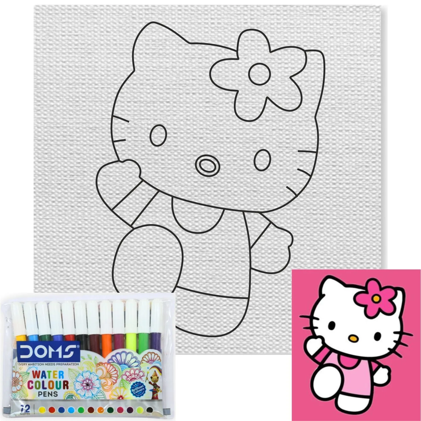 Cute Cat Canvas Kit