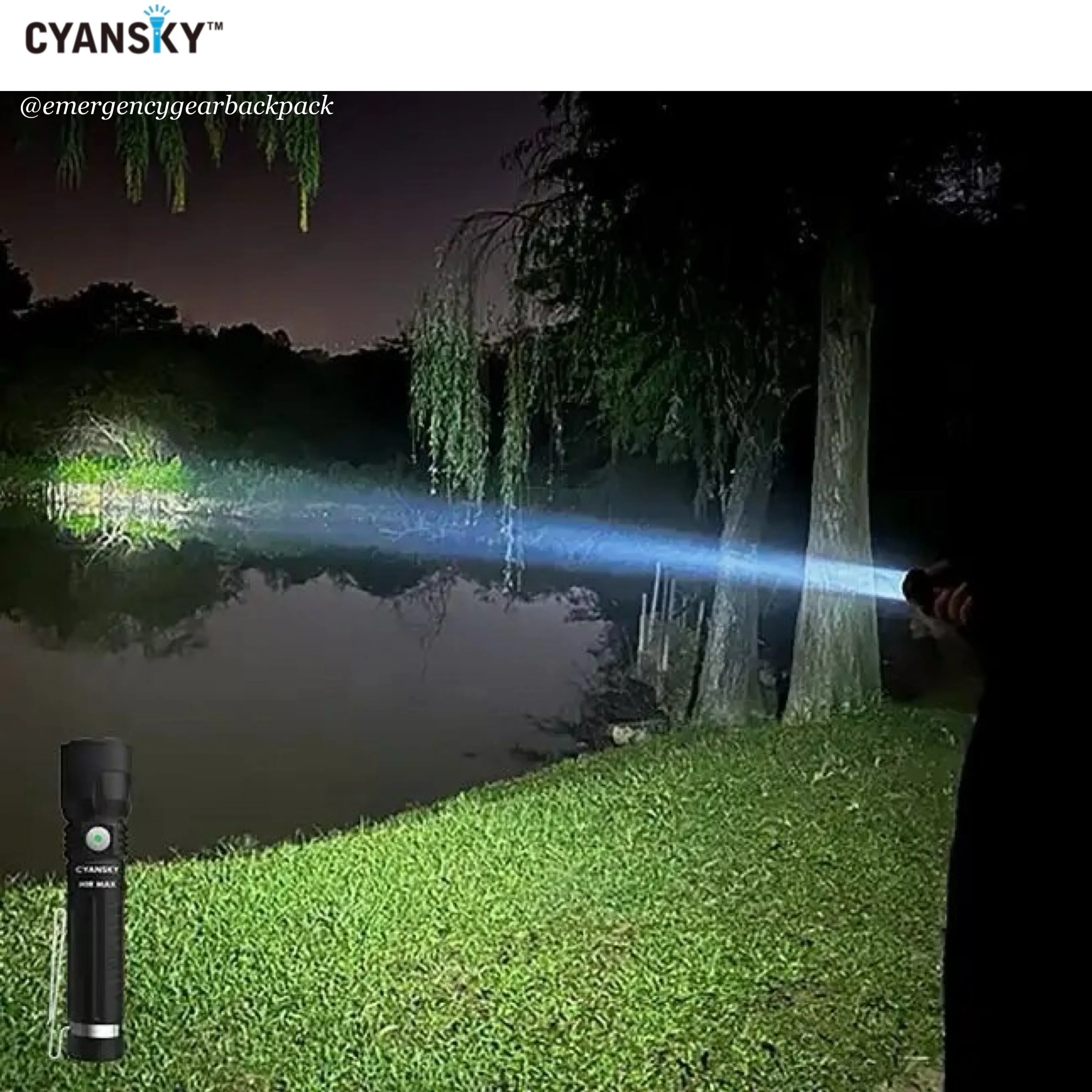 Cyansky H1R MAX Multifunctional Searchlight 1500 Lumens 460M