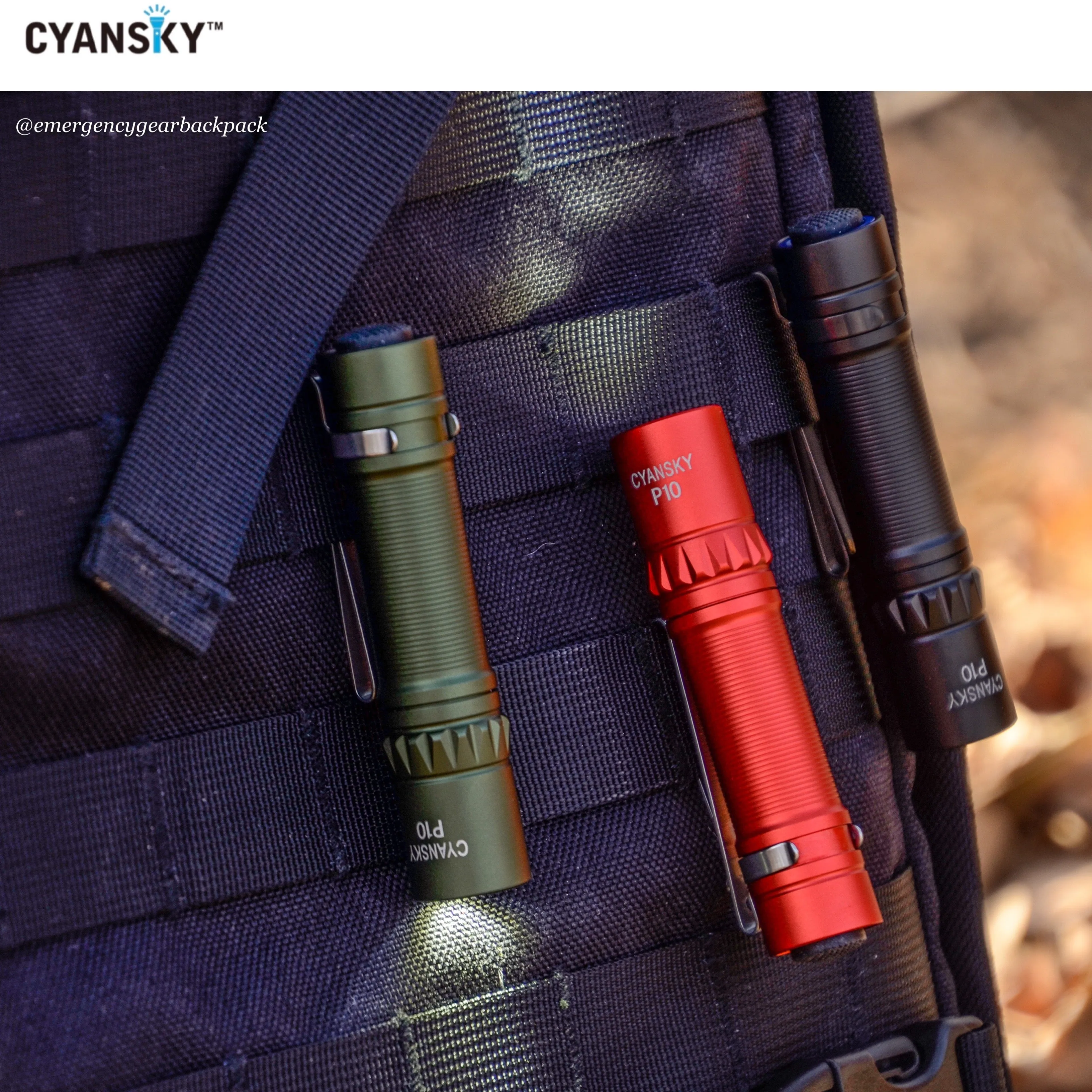 Cyansky P10 Portable AA EDC Flashlight