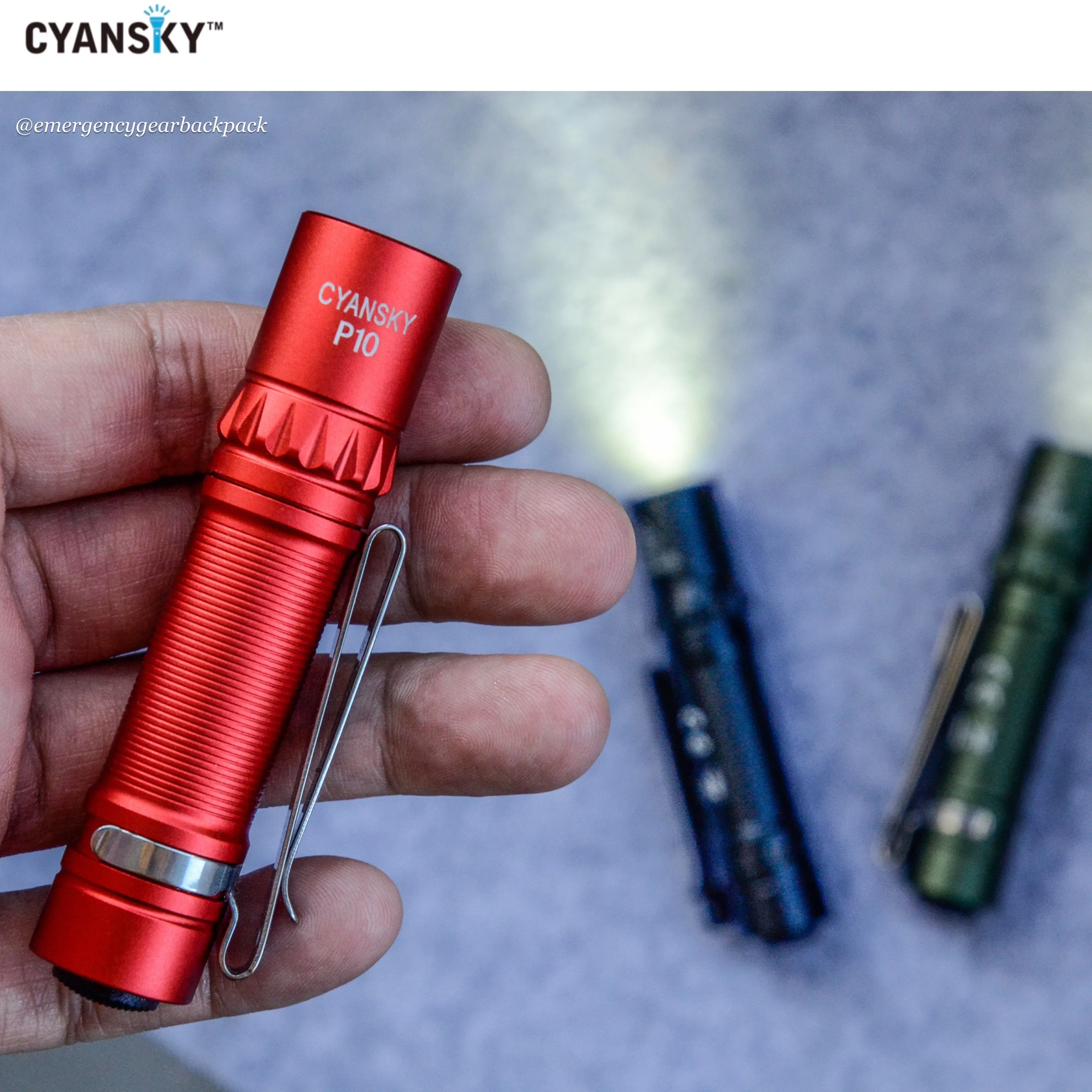 Cyansky P10 Portable AA EDC Flashlight