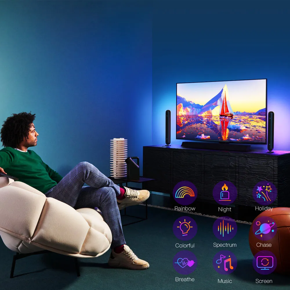 Dekala Aura™ HDMI 2.0 Sync Box 4K & LightHouse™ TV Backlight Kits