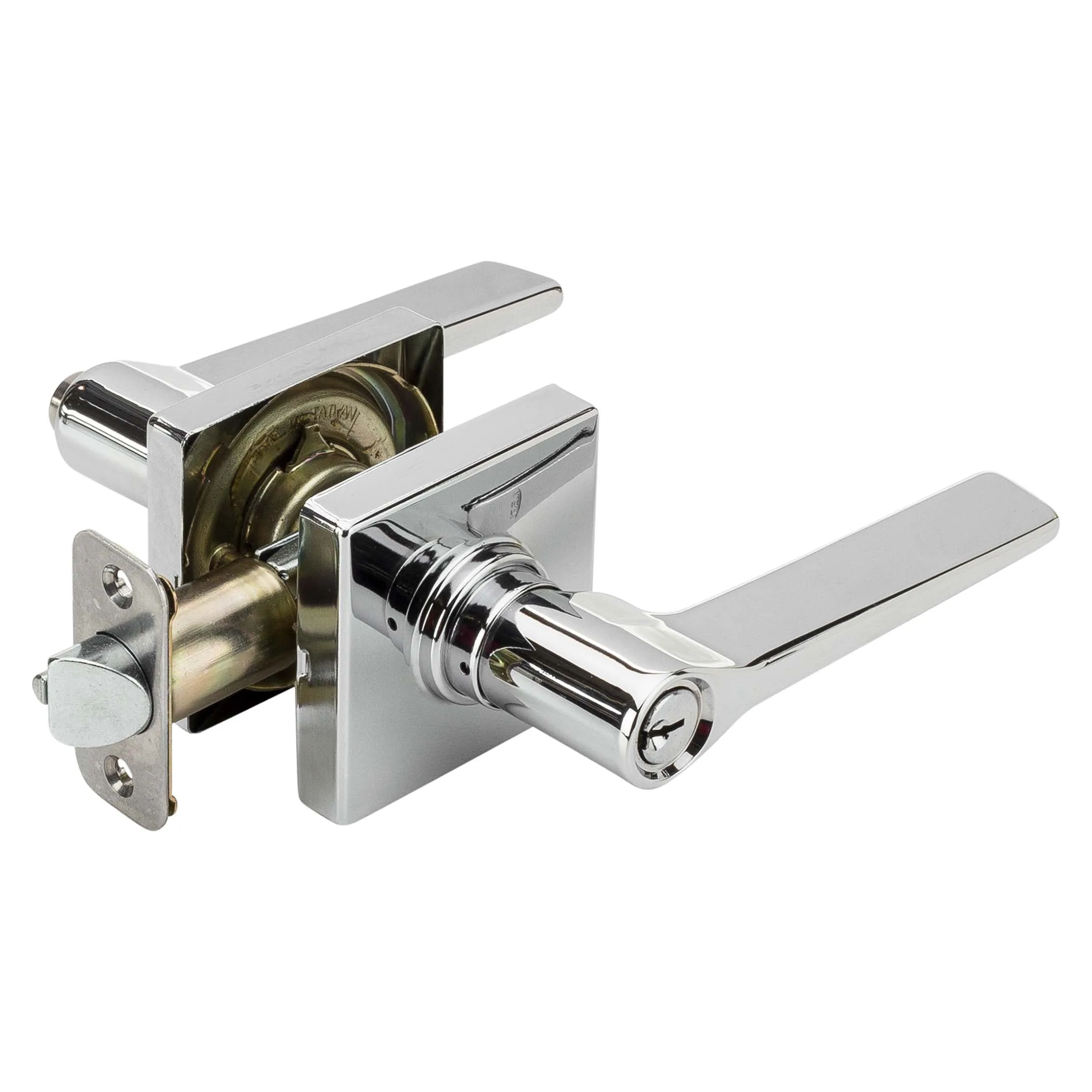 Door Lever Set Keyed / Entry Function Contemporary Style Palm Collection