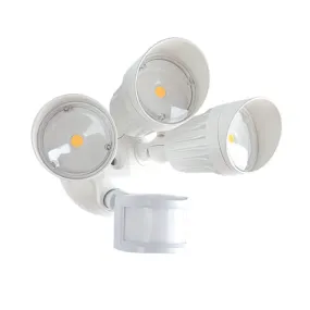 Elite OMSSL-LED-102 30W 3-Head Motion Activated LED Security Light, 5000K