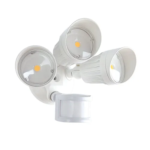 Elite OMSSL-LED-102 30W 3-Head Motion Activated LED Security Light, 5000K