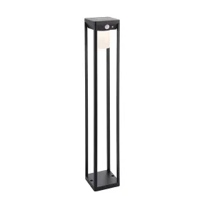 Endon Hallam Solar LED Bollard in Black IP44