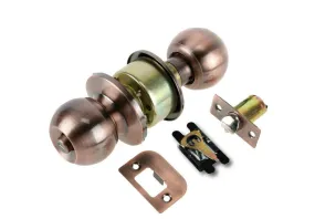 Entrance Door Handles Set Passage Entry Door Lock Knobs Privacy Locks   3 Keys - Brown