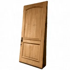 Entry Door, Solid Pine, Wire Brushed