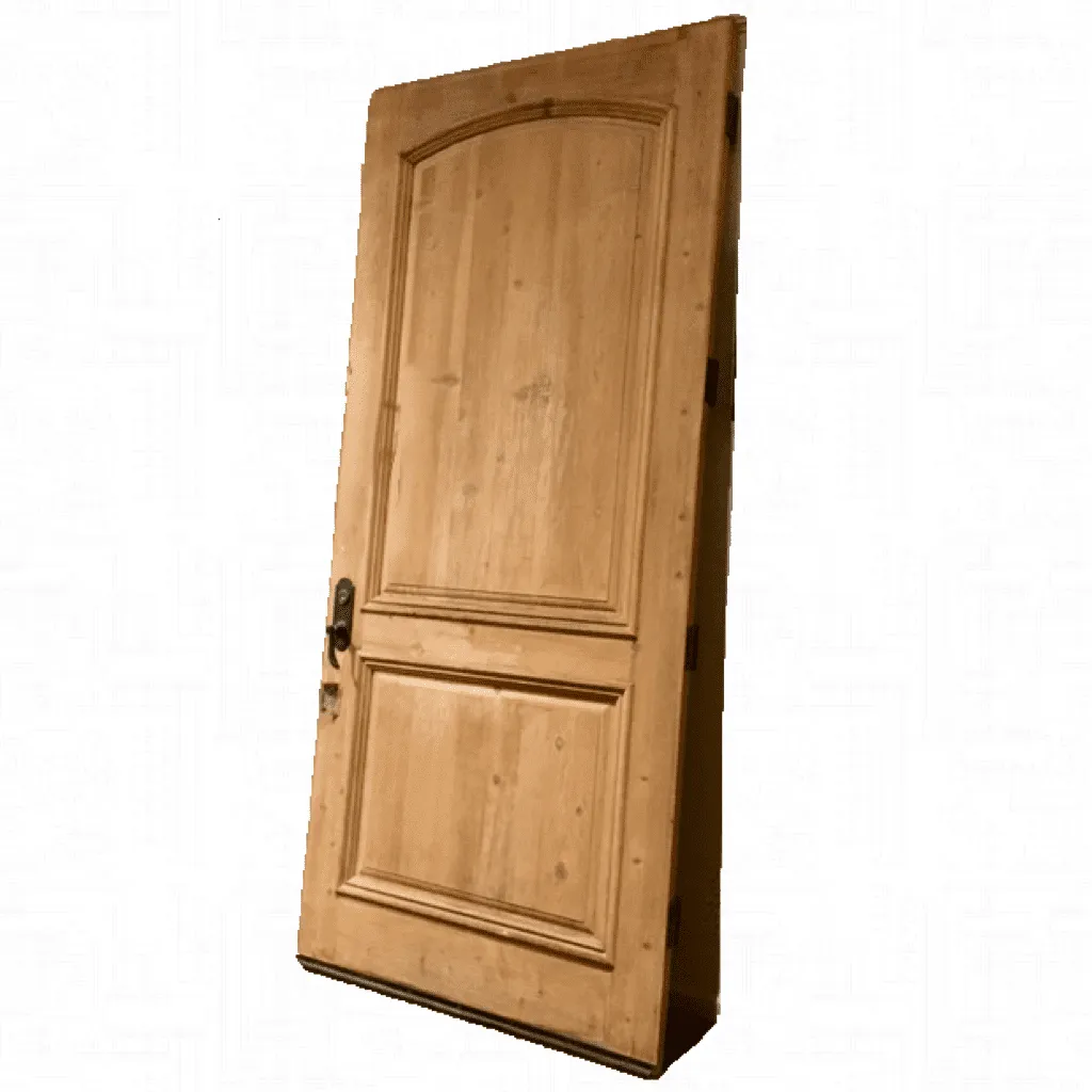 Entry Door, Solid Pine, Wire Brushed