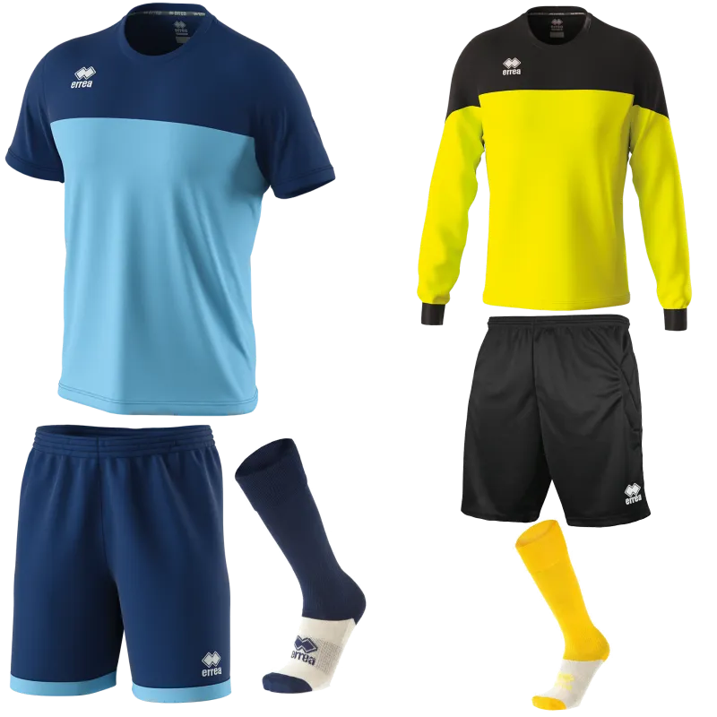 ERREA BRANDON SS KIT BUNDLE SKY BLUE NAVY