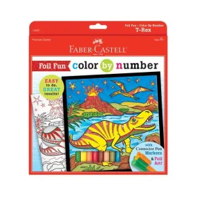 Foil Fun Color by Number T-Rex