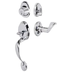Front Door Handleset With Interior Right Handed Lever Dakota Collection