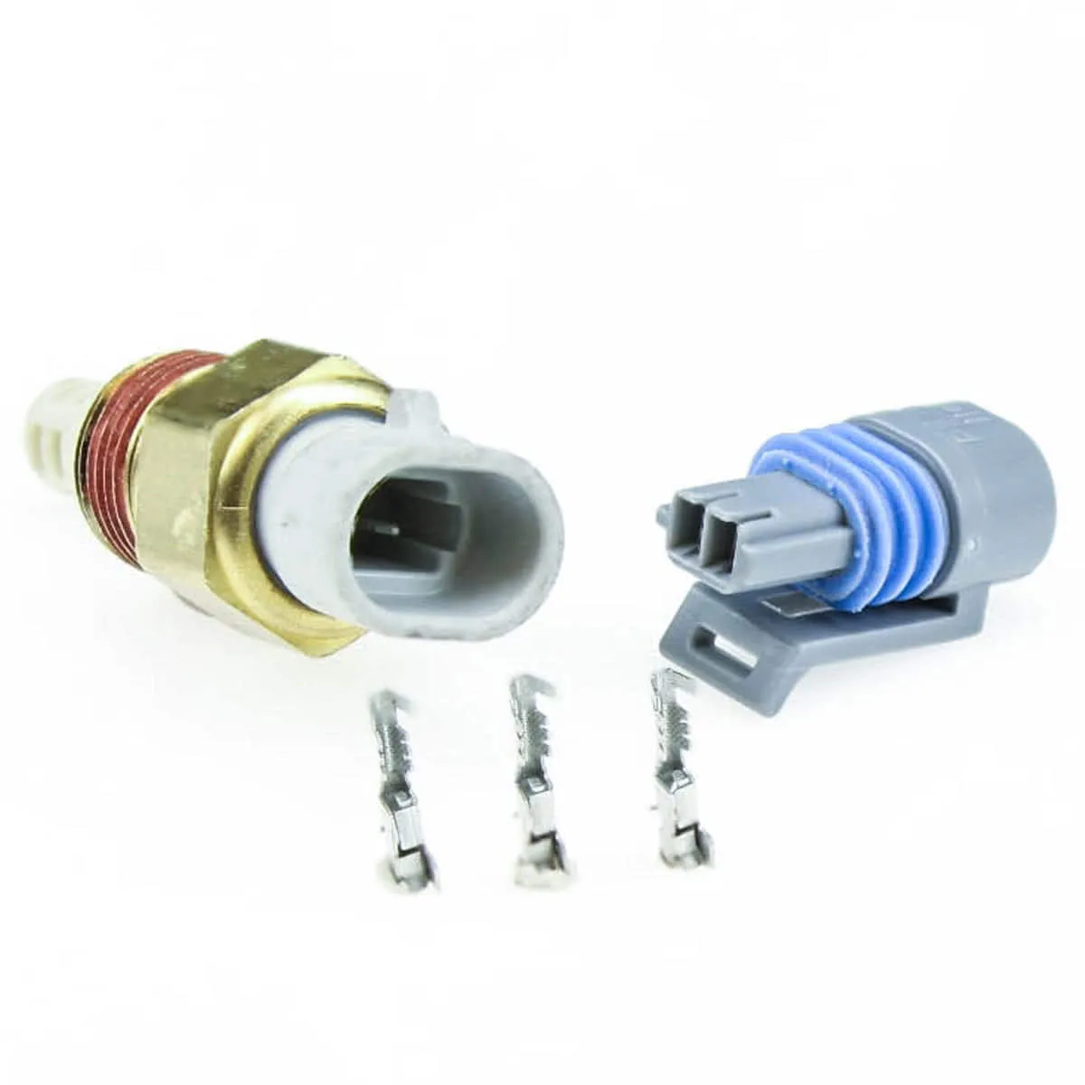 GM Open Element IAT Sensor with Connector   Aluminum Bung