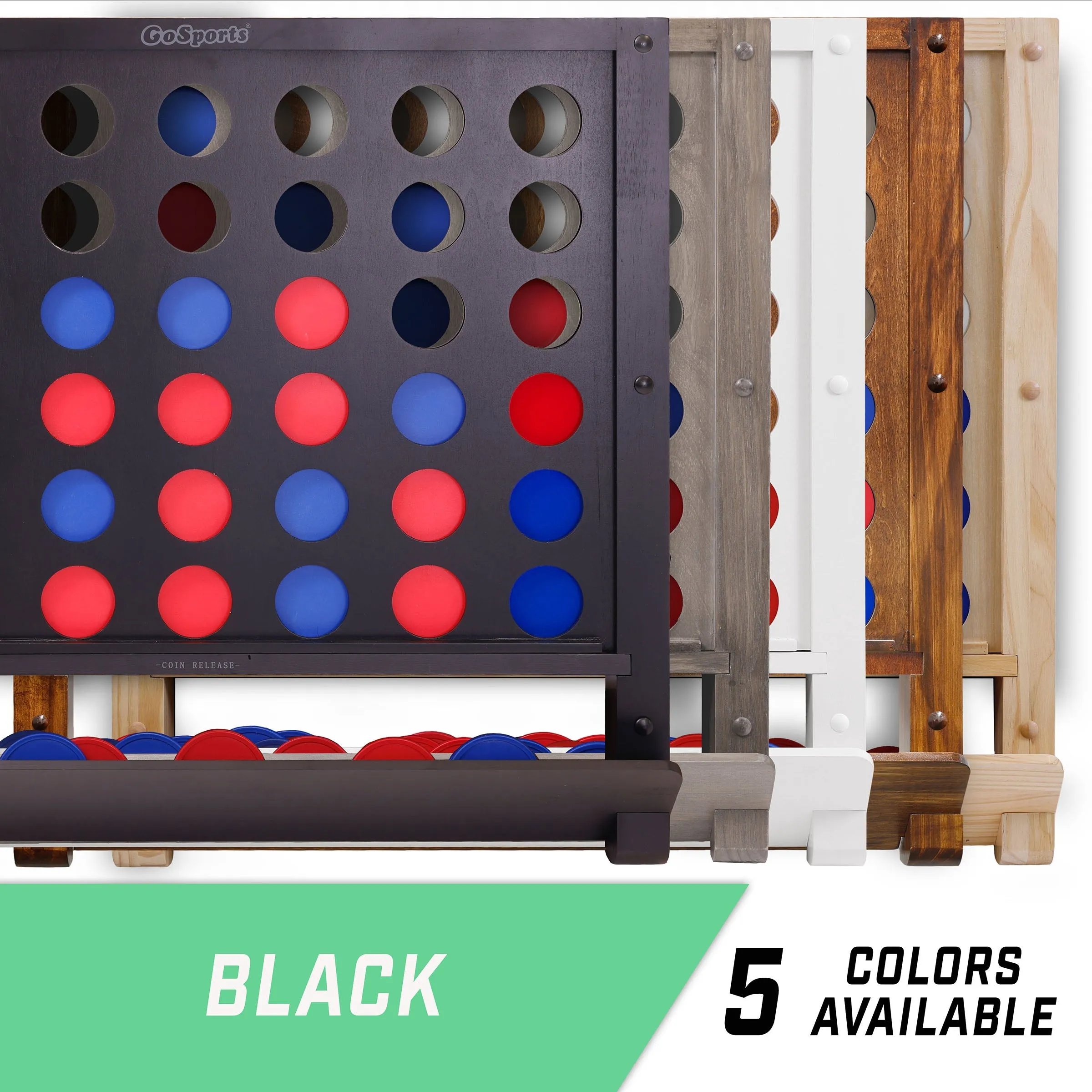 GoSports Wall Mounted 4 in a Row - Black