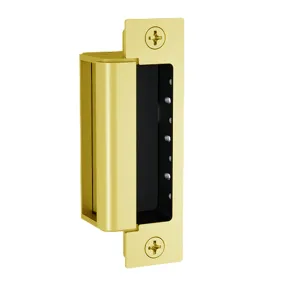 HES 1600-CDB-605-DLMS Electric Strike, Complete Pac, Bright Brass