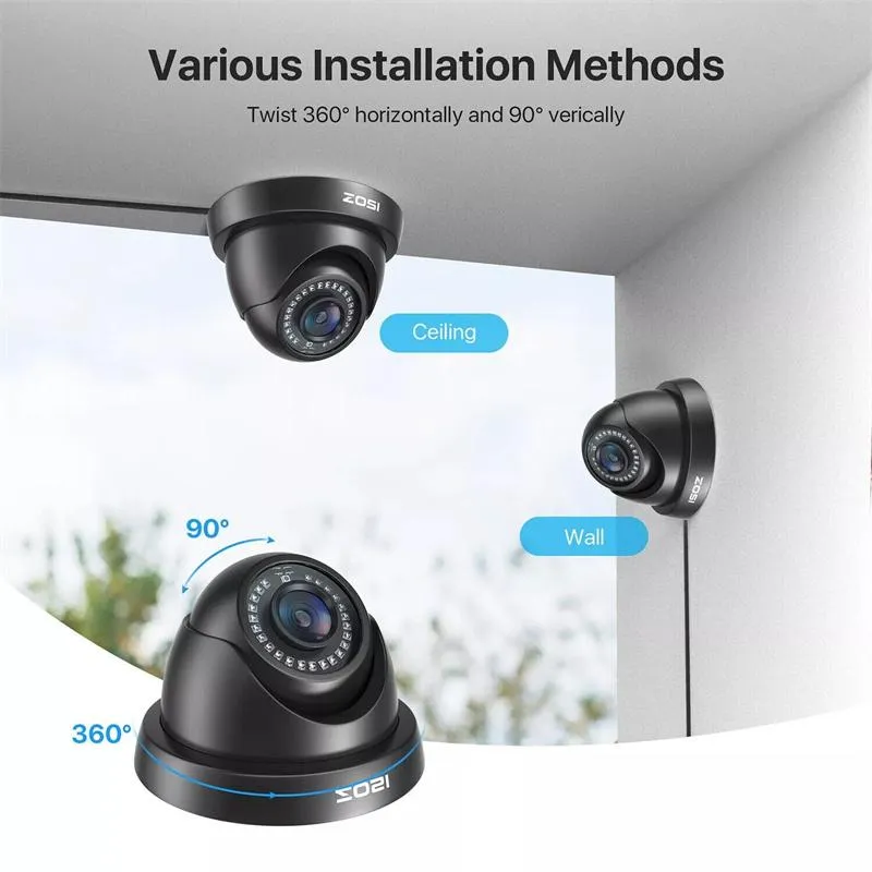 Home Security Black Camera System