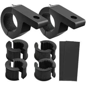 Horizontal Bar Clamp Mount Bracket Kits 0.75in-1in-1.25in (Pair)