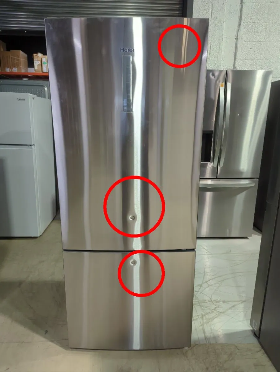 HRB15N3BGS - REFRIGERATORS - Haier - Bottom Freezer - Stainless Steel - Open Box