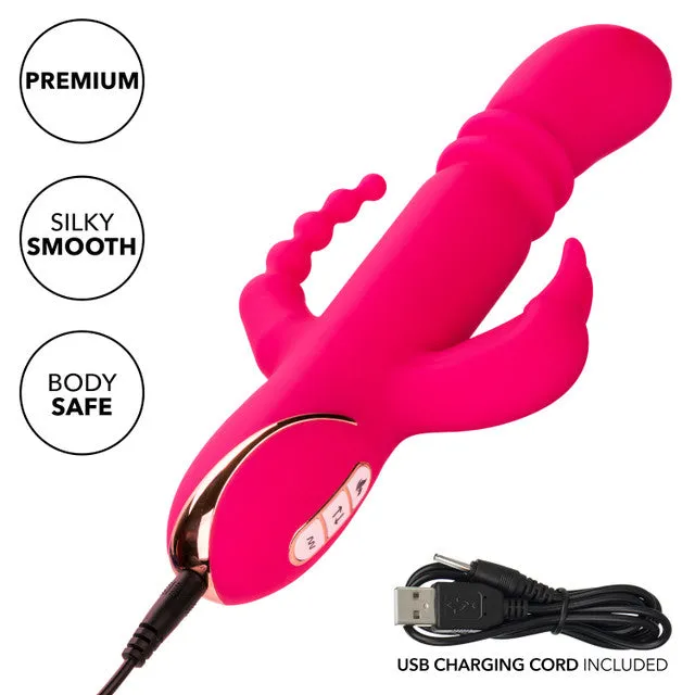 Jack Rabbit® Signature Heated Silicone Triple Fantasy Rabbit