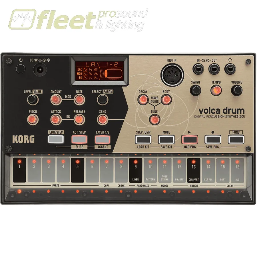 Korg VOLCADRUM Synthesized Drum Machine w/ Sequencer