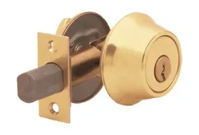 Kwikset 660 Single Cyliner Deadbolt Keyed Alike In Clear Packs Of 6 Polished Brass