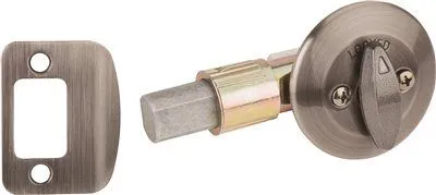 Kwikset 663 Single Sided Deadbolt 2-3/8 Rfl Drive Latch And Full Lip Strike Antique Nickel