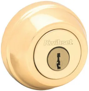 Kwikset 780 Single Cylinder Deadbolt Polished Brass