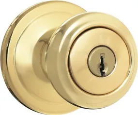 Kwikset Cameron Entry Lockset Polished Brass