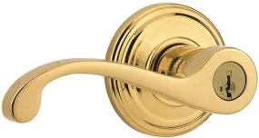 Kwikset Commonwealth Entry Leverset Polished Brass