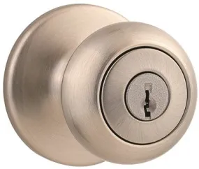 Kwikset Cove Entry Knob Satin Nickel