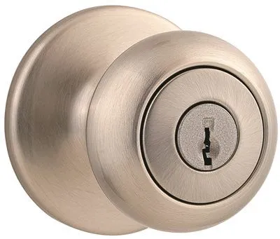 Kwikset Cove Entry Knob Satin Nickel