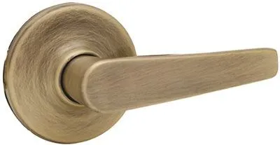 Kwikset Delta Passage Lever Antique Brass Ada Compliant