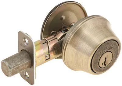 Kwikset Smartkey 660 Single Cylinder Deadbolt Antique Brass