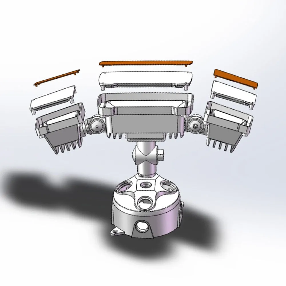 LED Flat Dual Head CCT Motion Security Lights