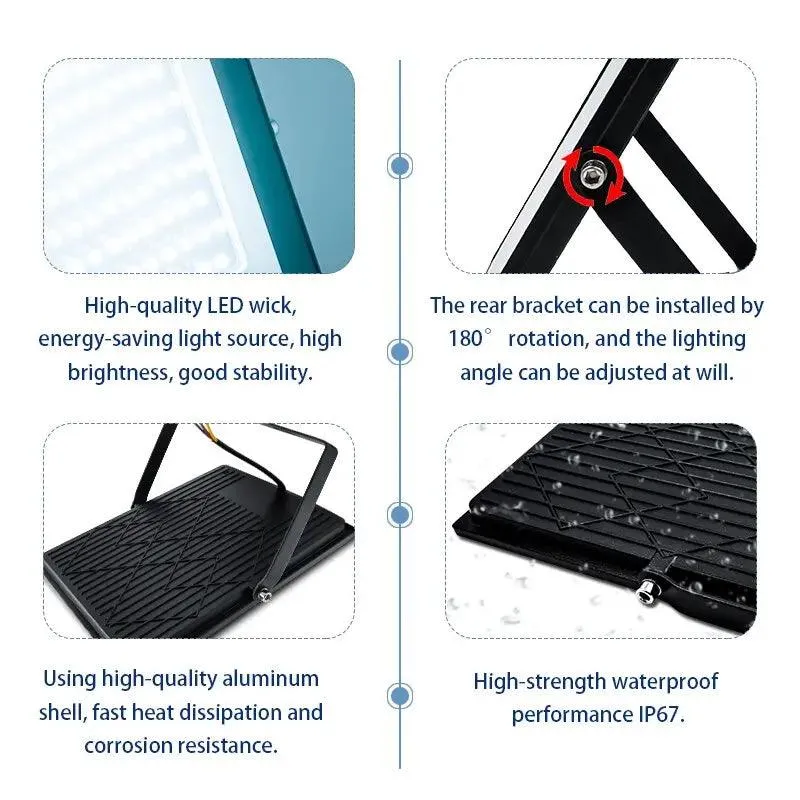 LED Flood Light AC220V High Brightness IP67 | 10W-150W optional