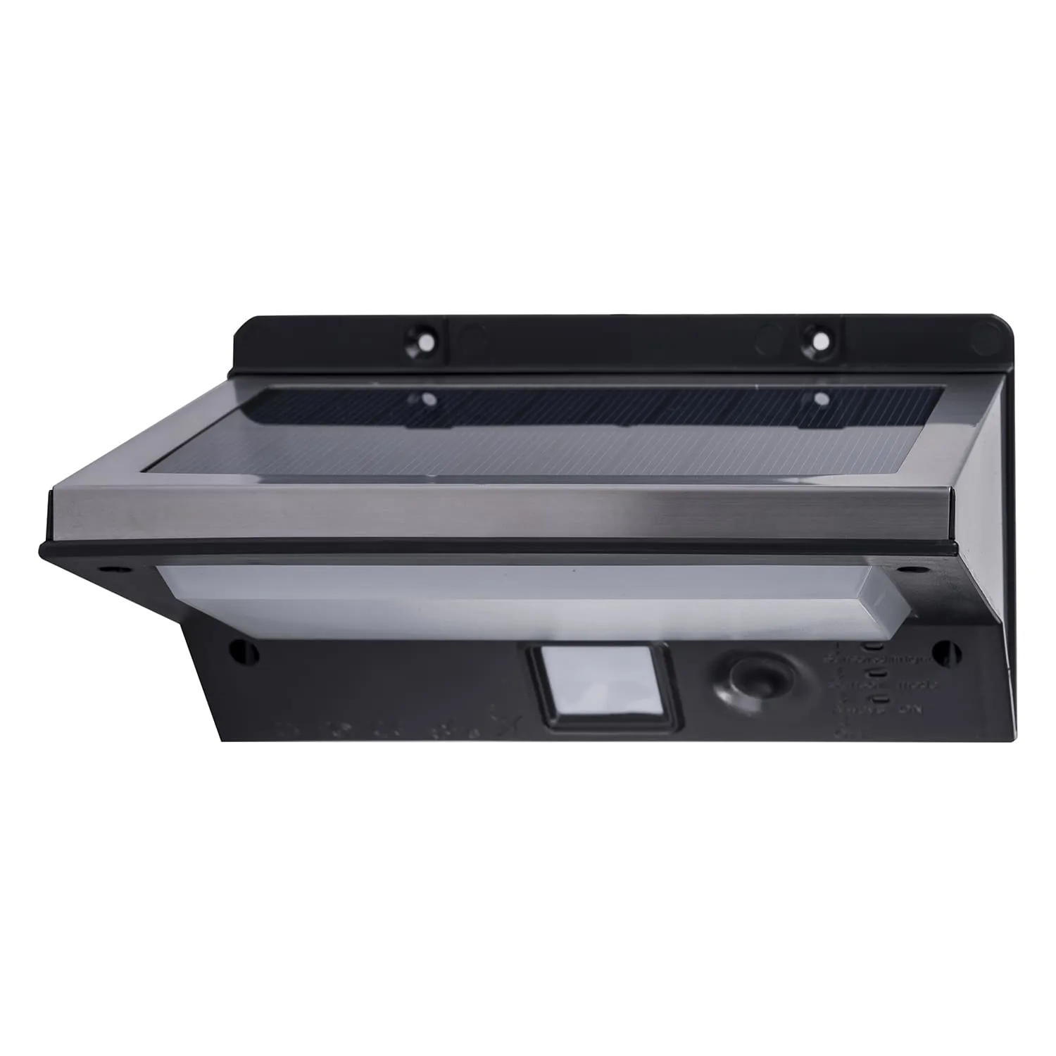 LED Solar Flush Mounted Wall Light with Motion Sensor in Black or Stainless Steel - Solar Lighting Direct
