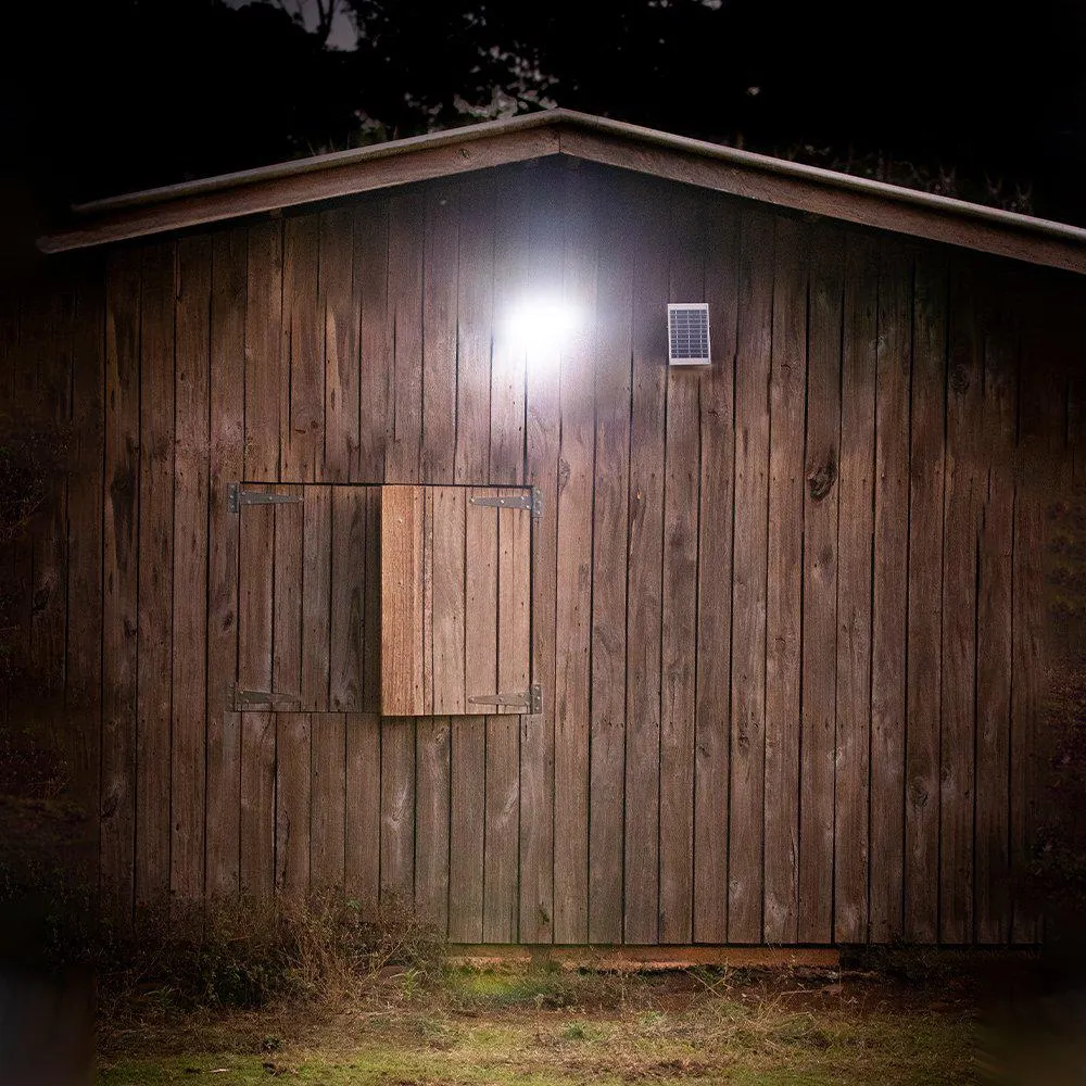 LED Solar Security Flood Light w/ Sensor and Solar Panel 10w 1000 Lumens PRS-05